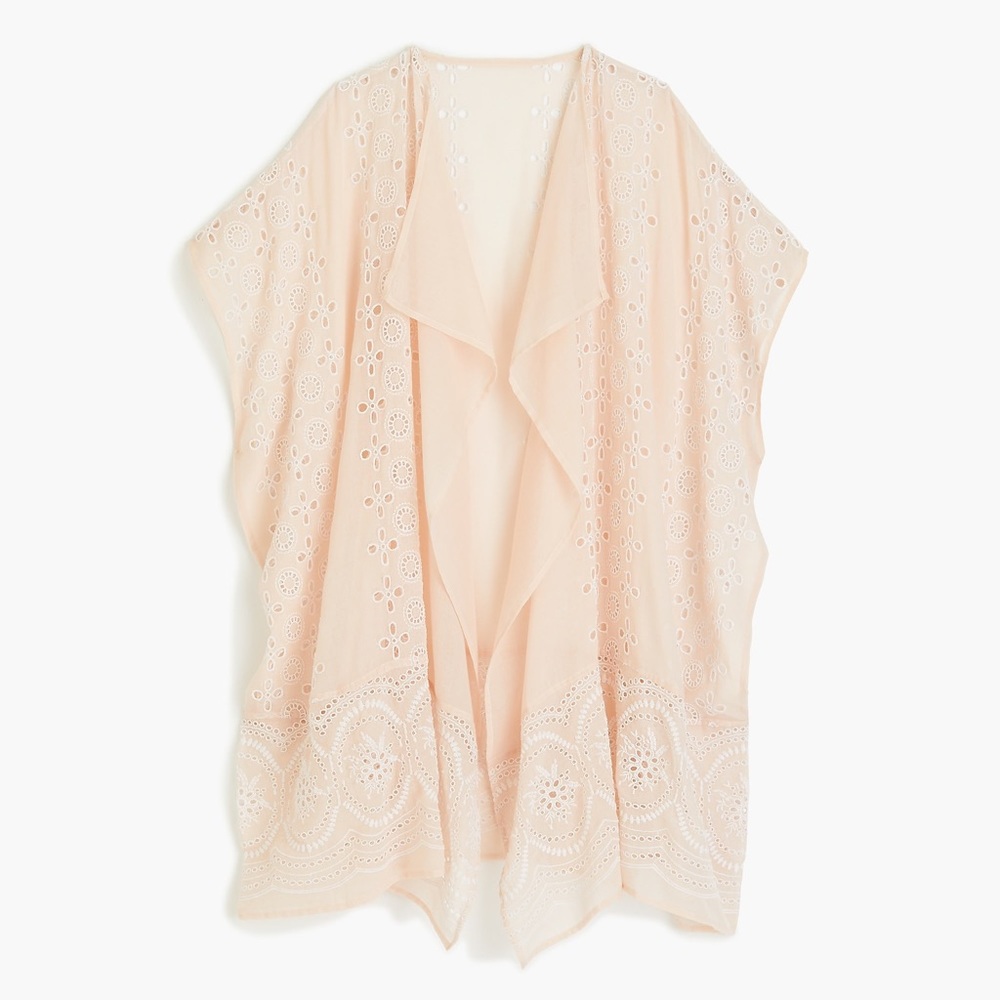 J. Crew Eyelet Beach Poncho